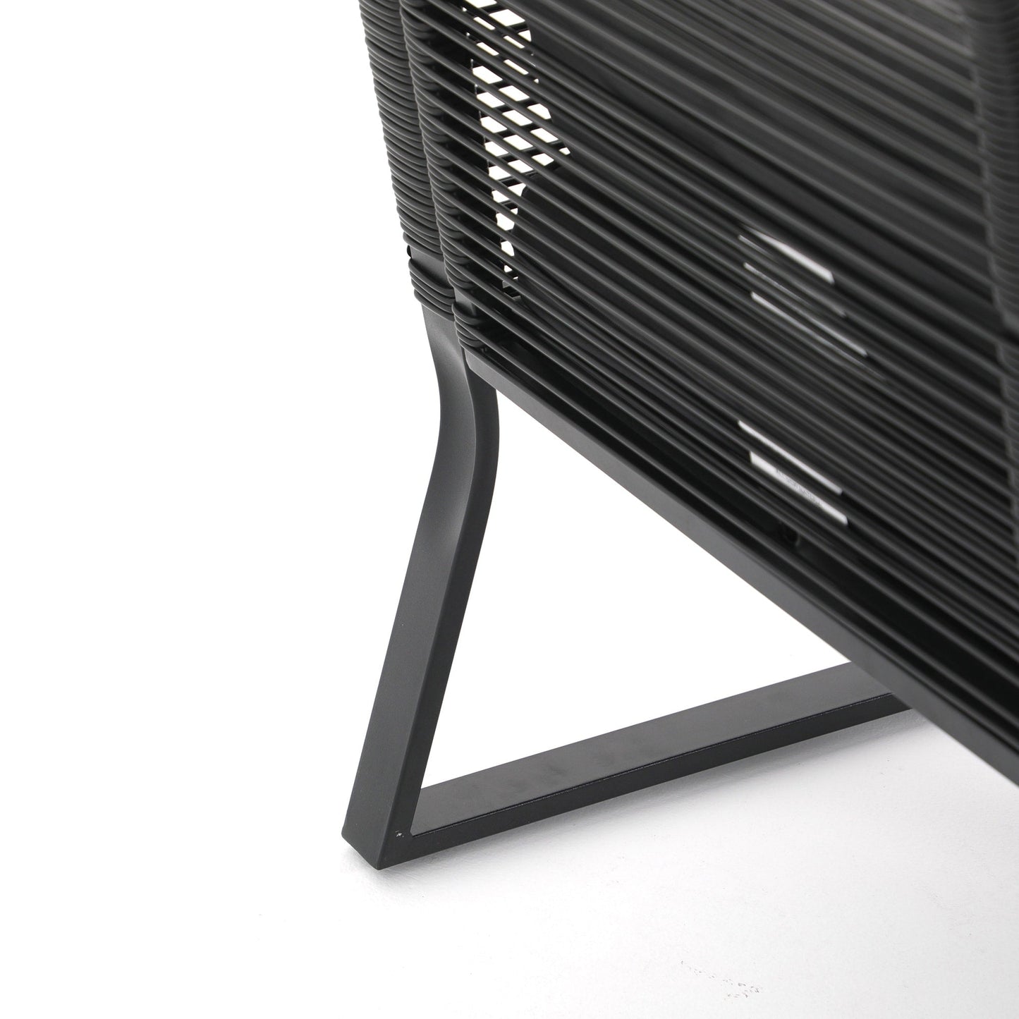 Set da conversazione in vimini da esterno, 4 pezzi