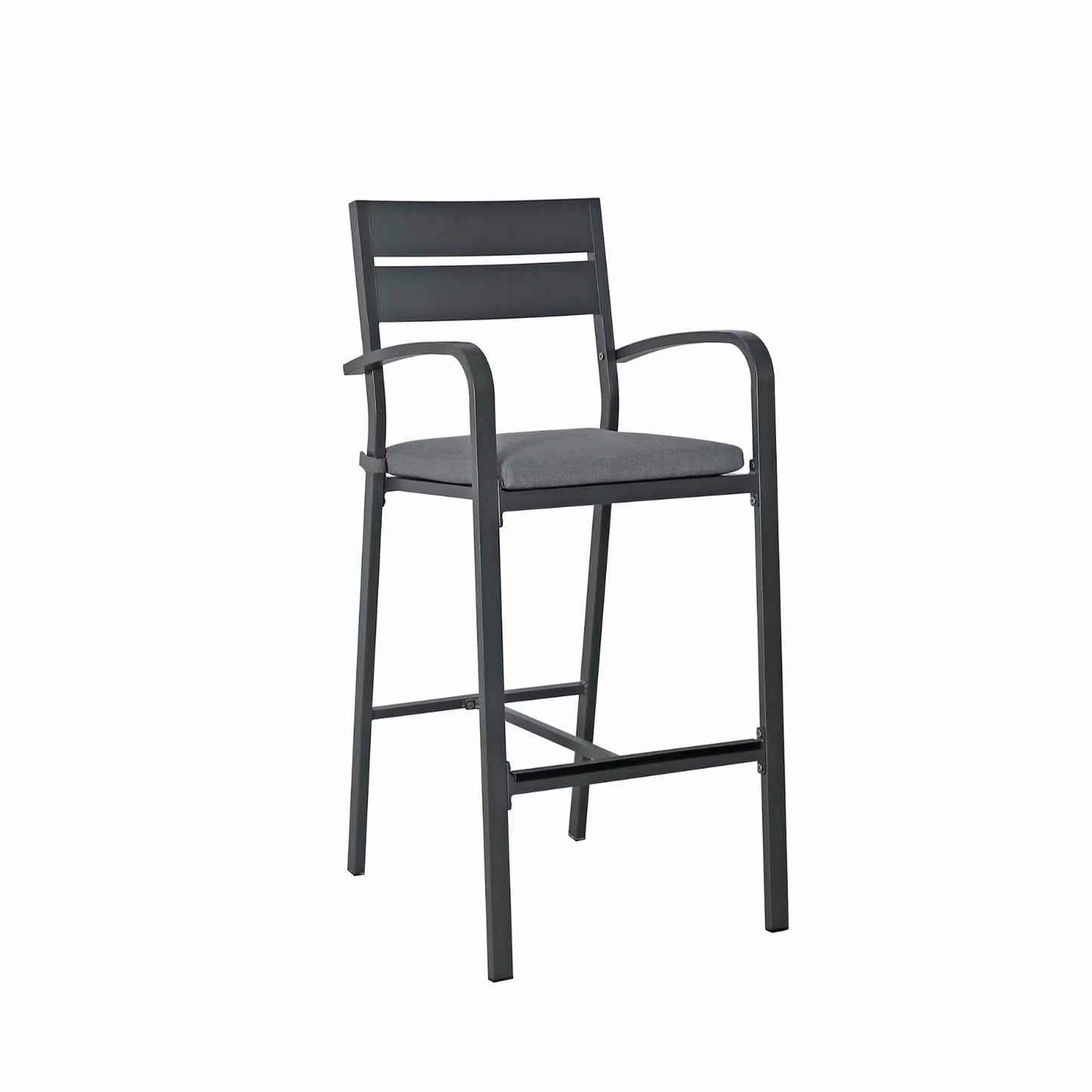 Set da bar in alluminio per patio da 5 pezzi, set da pranzo per esterni