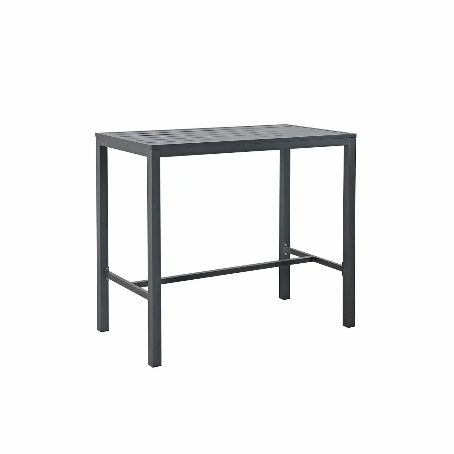 Set da bar in alluminio per patio da 5 pezzi, set da pranzo per esterni