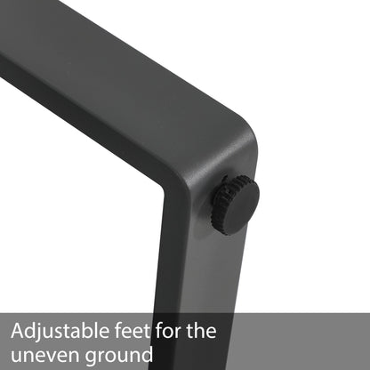 Set di divani da esterno in alluminio da 5 pezzi con cuscino