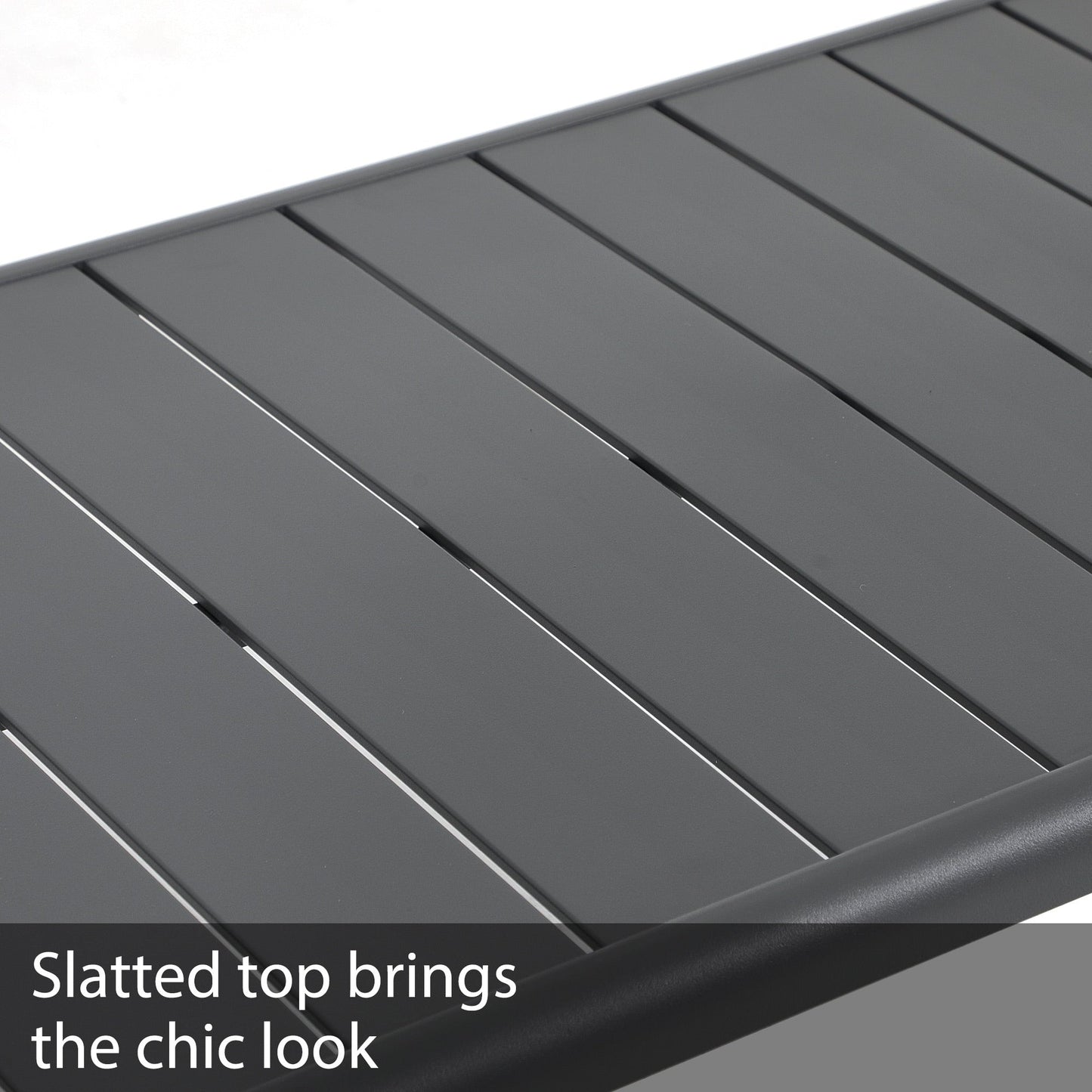 Set di divani da esterno in alluminio da 5 pezzi con cuscino