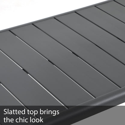 Set di divani da esterno in alluminio da 5 pezzi con cuscino