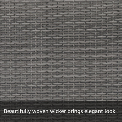 Set di 5 sedie in vimini per esterni