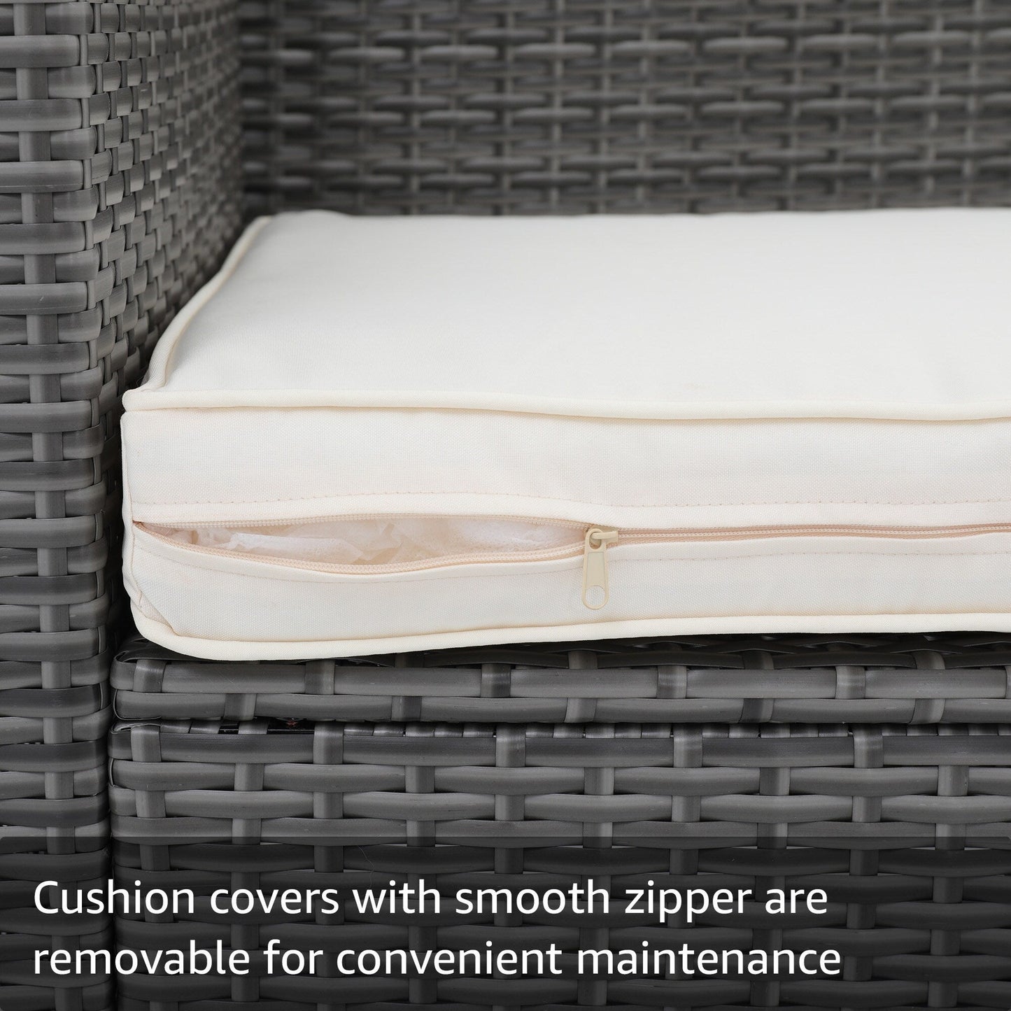 Set di 5 sedie in vimini per esterni