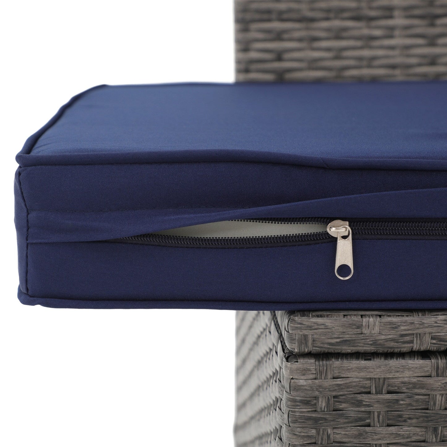 Set da conversazione in vimini da 6 pezzi per esterni, divano da giardino