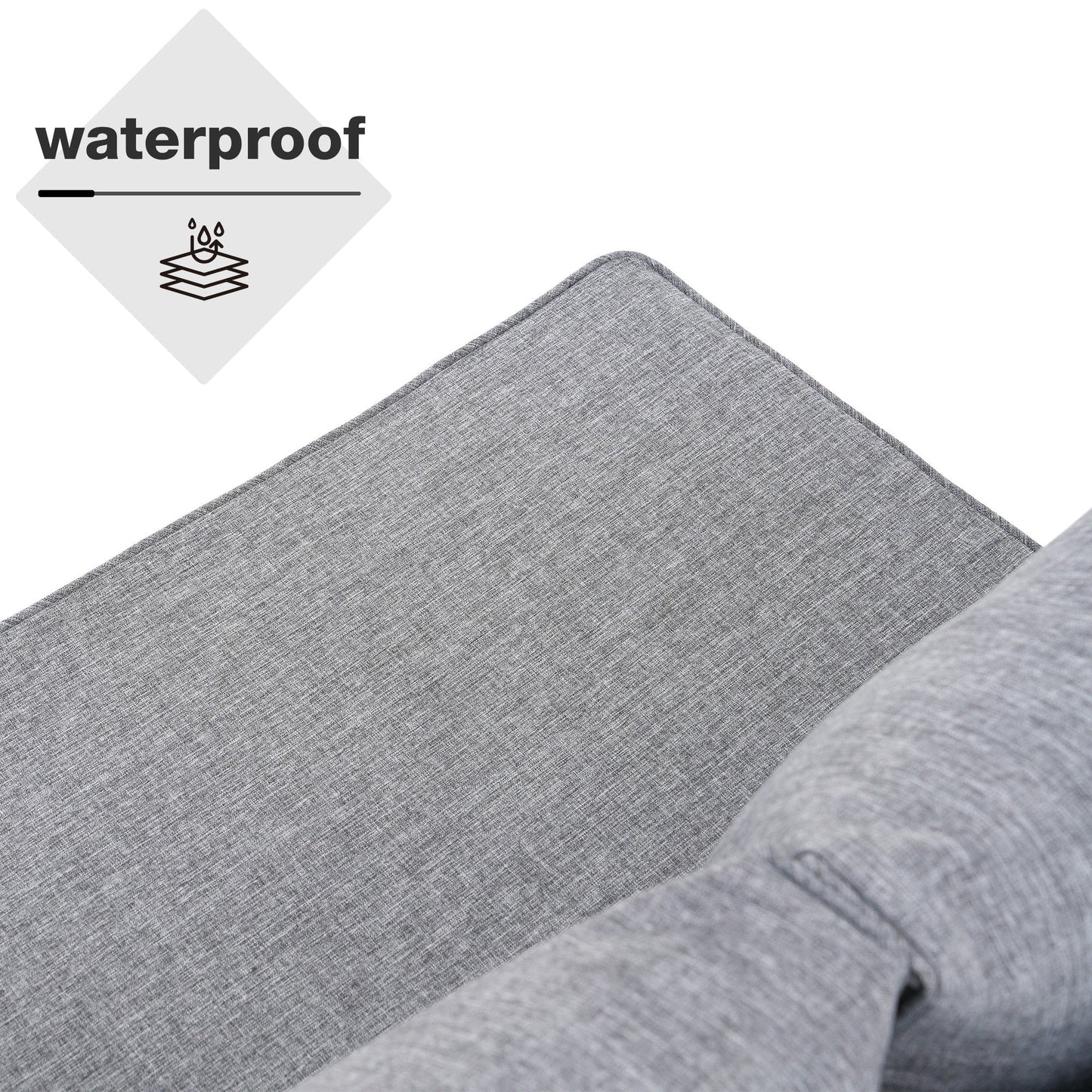 Set da conversazione in vimini da 6 pezzi per esterni, divano da giardino