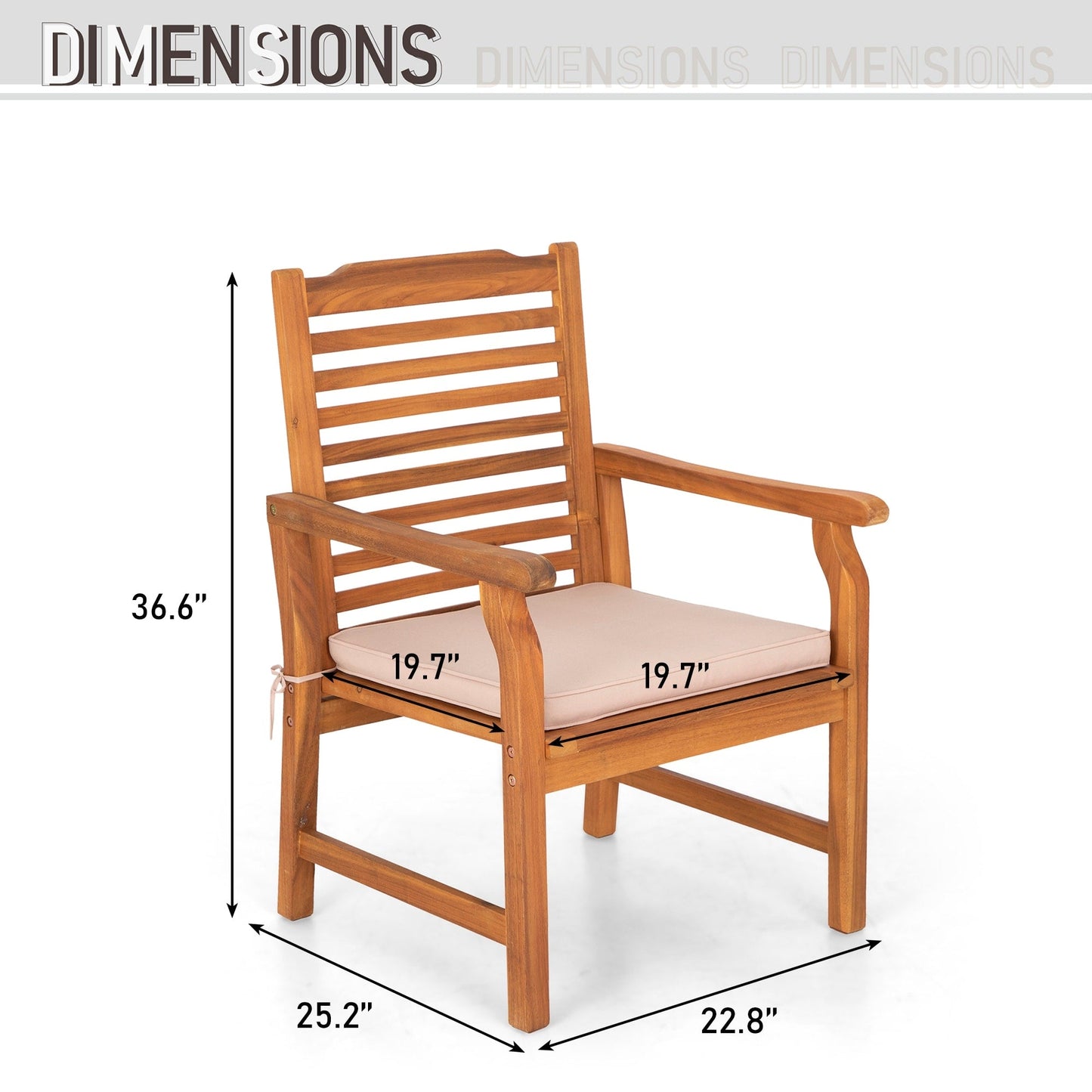 MAISON ARTS Set da pranzo per esterni in legno massello di acacia da 7/9 pezzi, tavolo da pranzo espandibile e sedie da pranzo in legno da 6/8