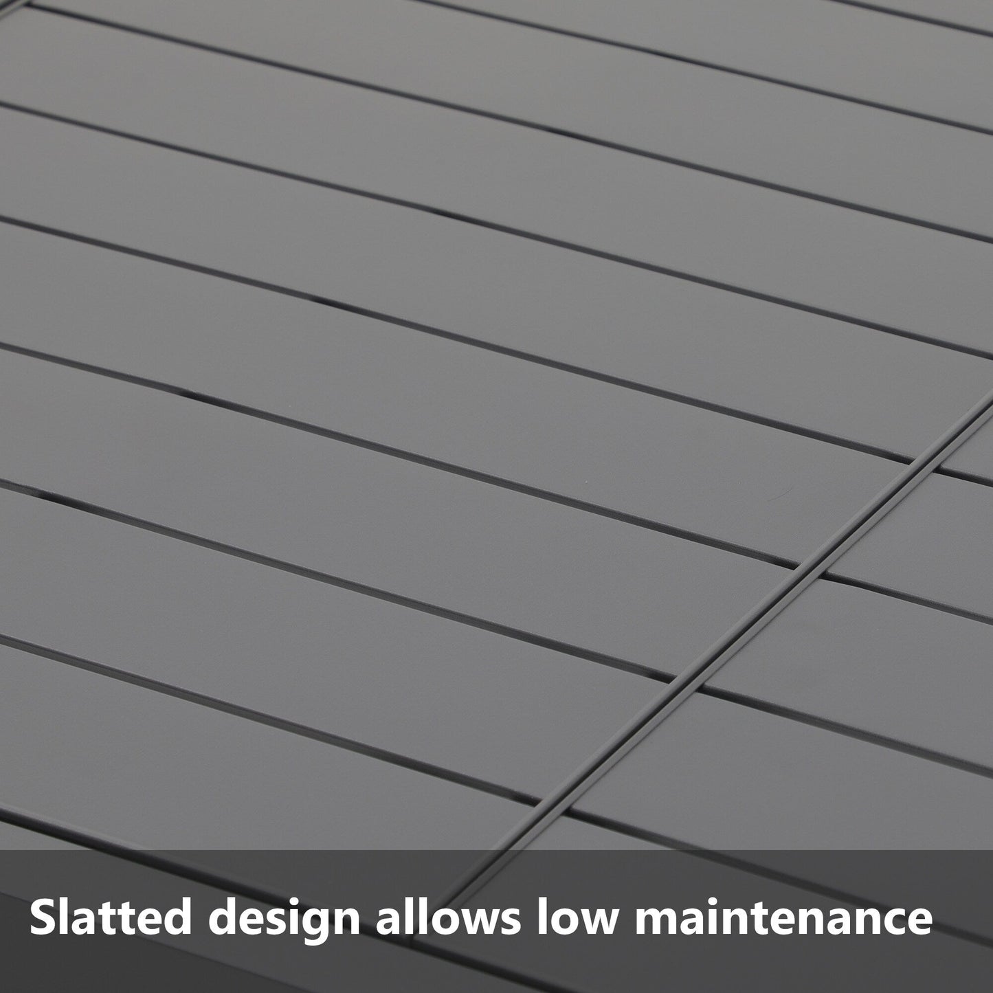 Set da pranzo per esterni in alluminio da 9 pezzi con sedie impilabili e tavolo allungabile