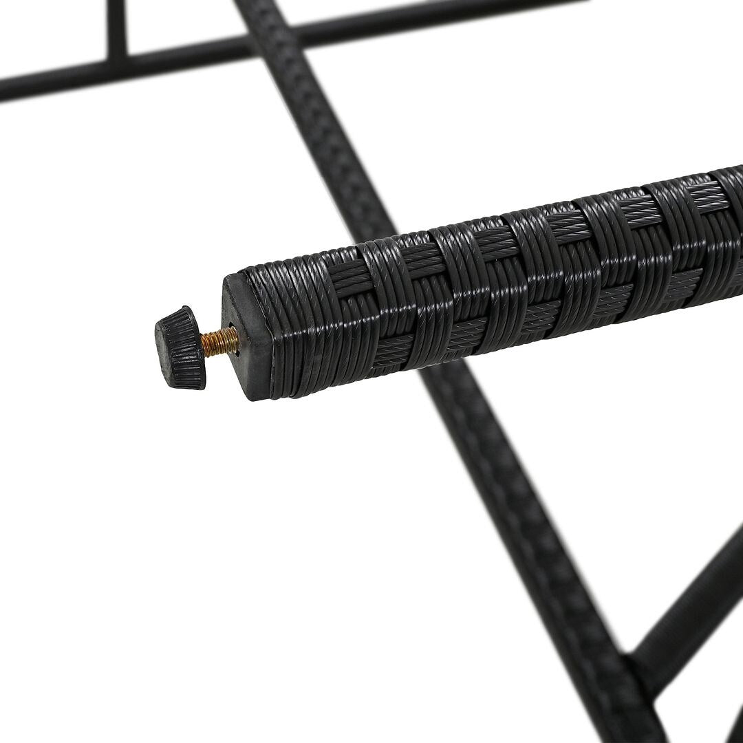 Set da bar per esterni in legno di acacia, tavolo da pub alto e sgabelli