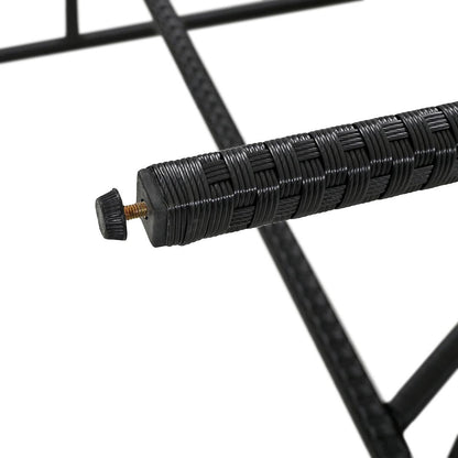 Set da bar per esterni in legno di acacia, tavolo da pub alto e sgabelli