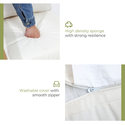 Set da esterno in legno di acacia a 2 posti con cuscini, set da bistrot per esterni