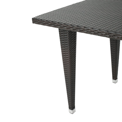 Set da pranzo in vimini da 5 pezzi per esterni Delani di Christopher Knight Home