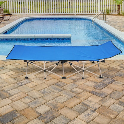 Letto pieghevole da campeggio da 3 metri, blu