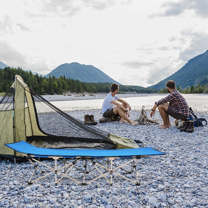 Letto pieghevole da campeggio da 3 metri, blu