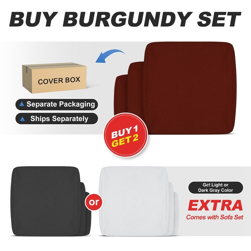 Set di divani componibili per esterni FINCATI in vimini grigio con tavolo e braciere