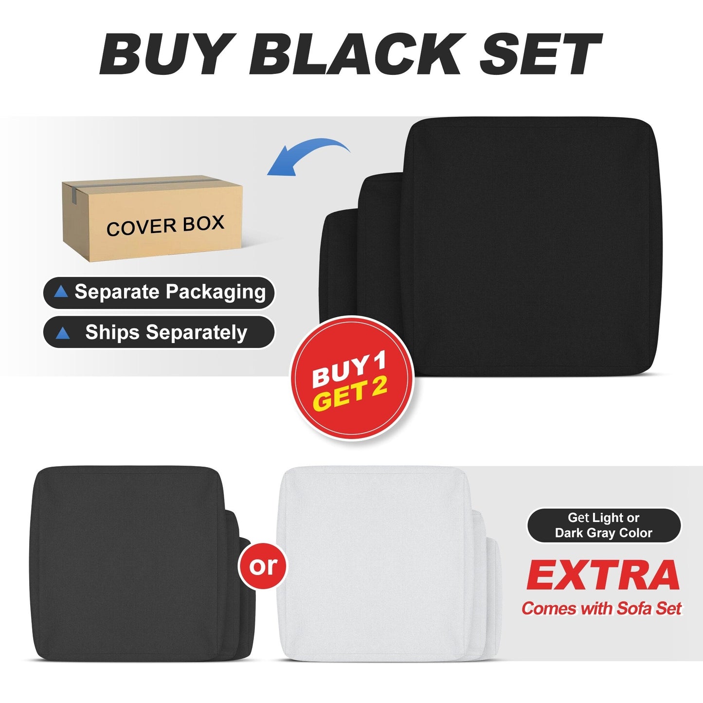 Set di divani componibili per esterni FINCATI in vimini grigio con tavolo e braciere