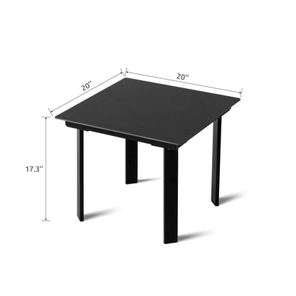 Set da bistrot per esterni in pelle intrecciata PE