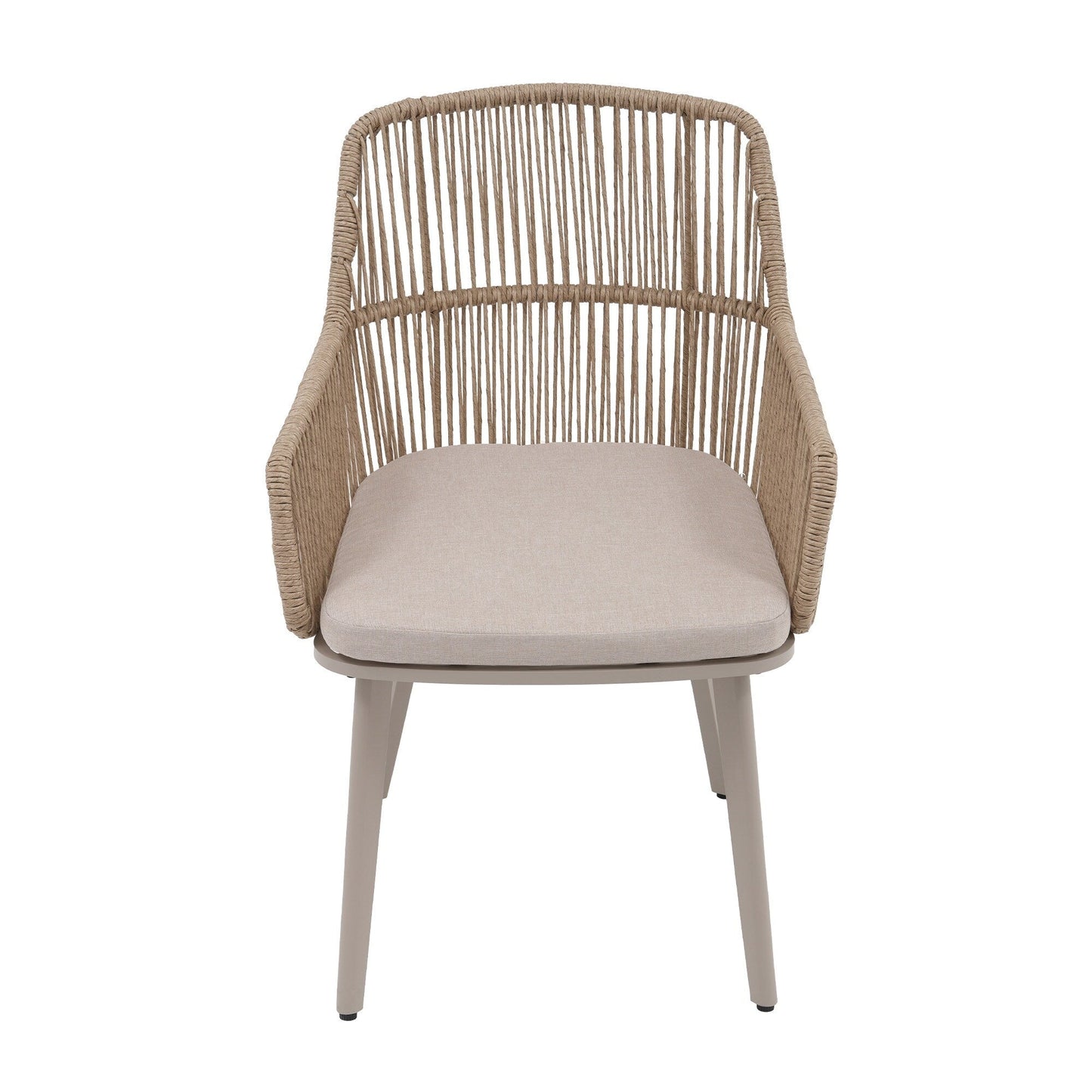 Set da pranzo per esterno con sedie e tavolo da pranzo estensibile (set da 7 pezzi)