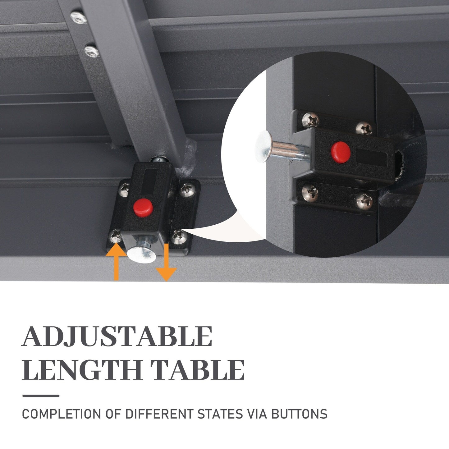 Set da pranzo per esterni con sedie e tavolo estensibile