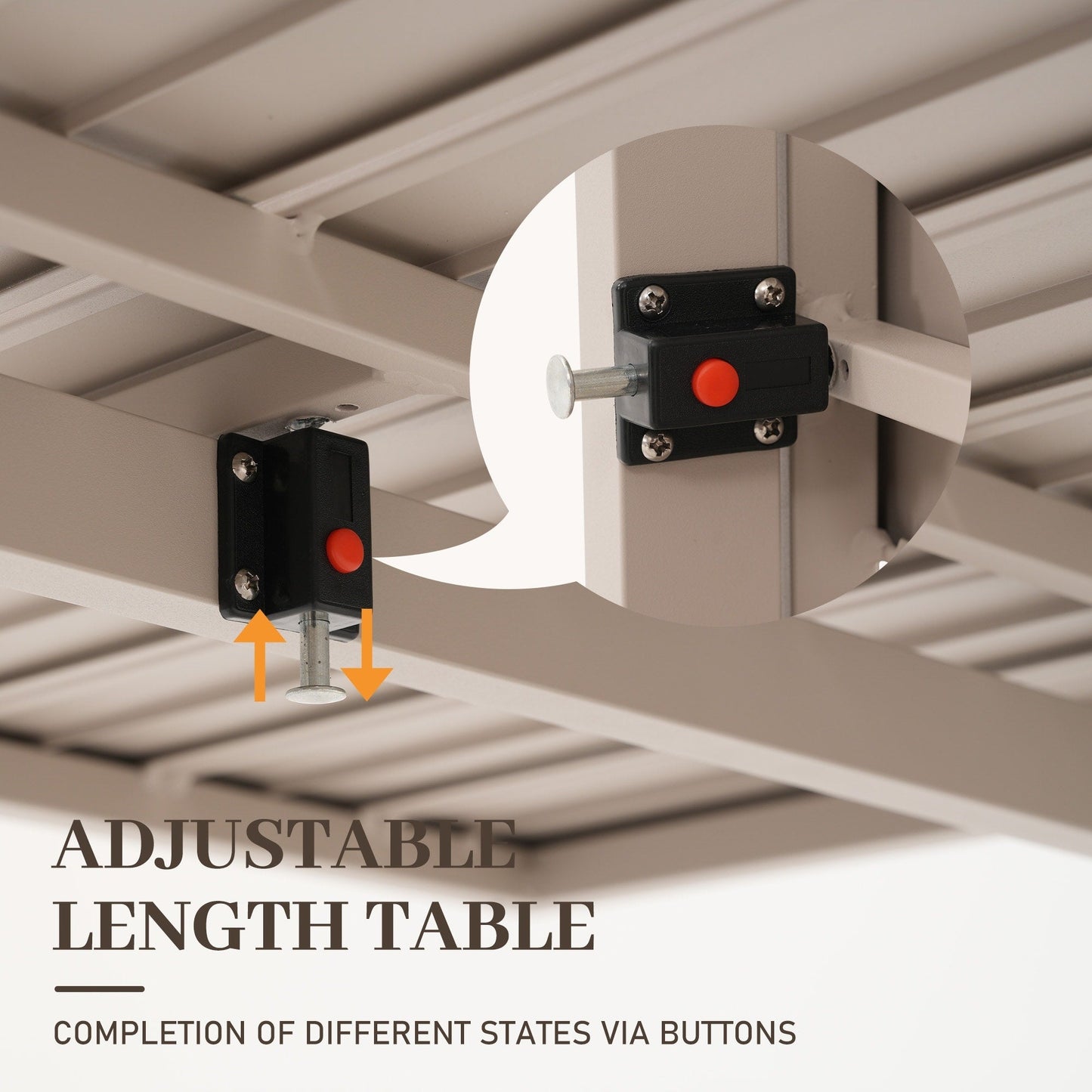 Set da pranzo per esterno con sedie e tavolo da pranzo estensibile (set da 7 pezzi)