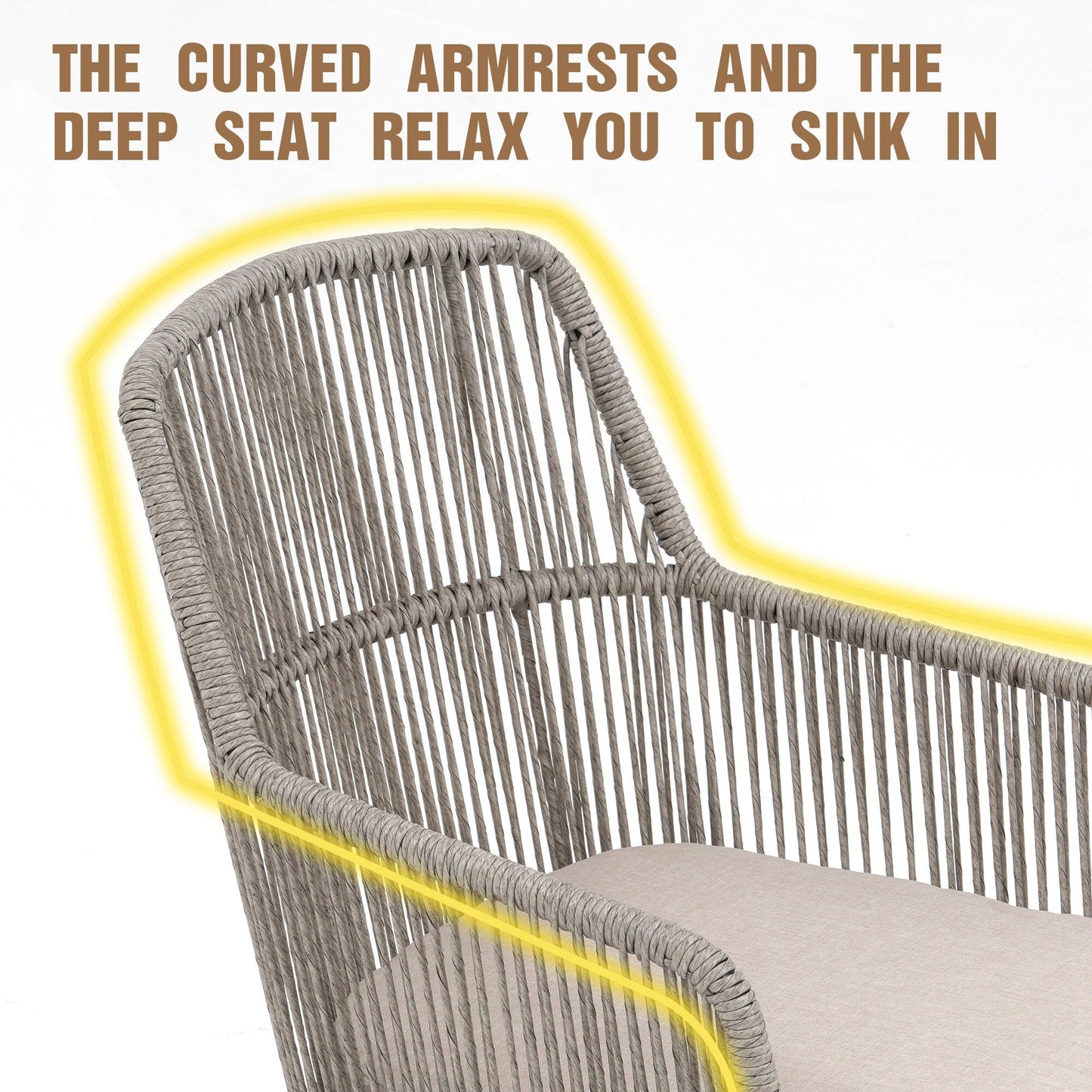 Set da pranzo per esterno con sedie e tavolo da pranzo estensibile (set da 7 pezzi)