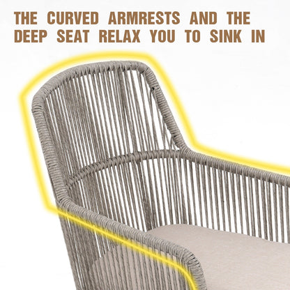 Set da pranzo per esterno con sedie e tavolo da pranzo estensibile (set da 7 pezzi)