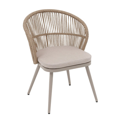 Set da pranzo per esterni con sedie e tavolo estensibile