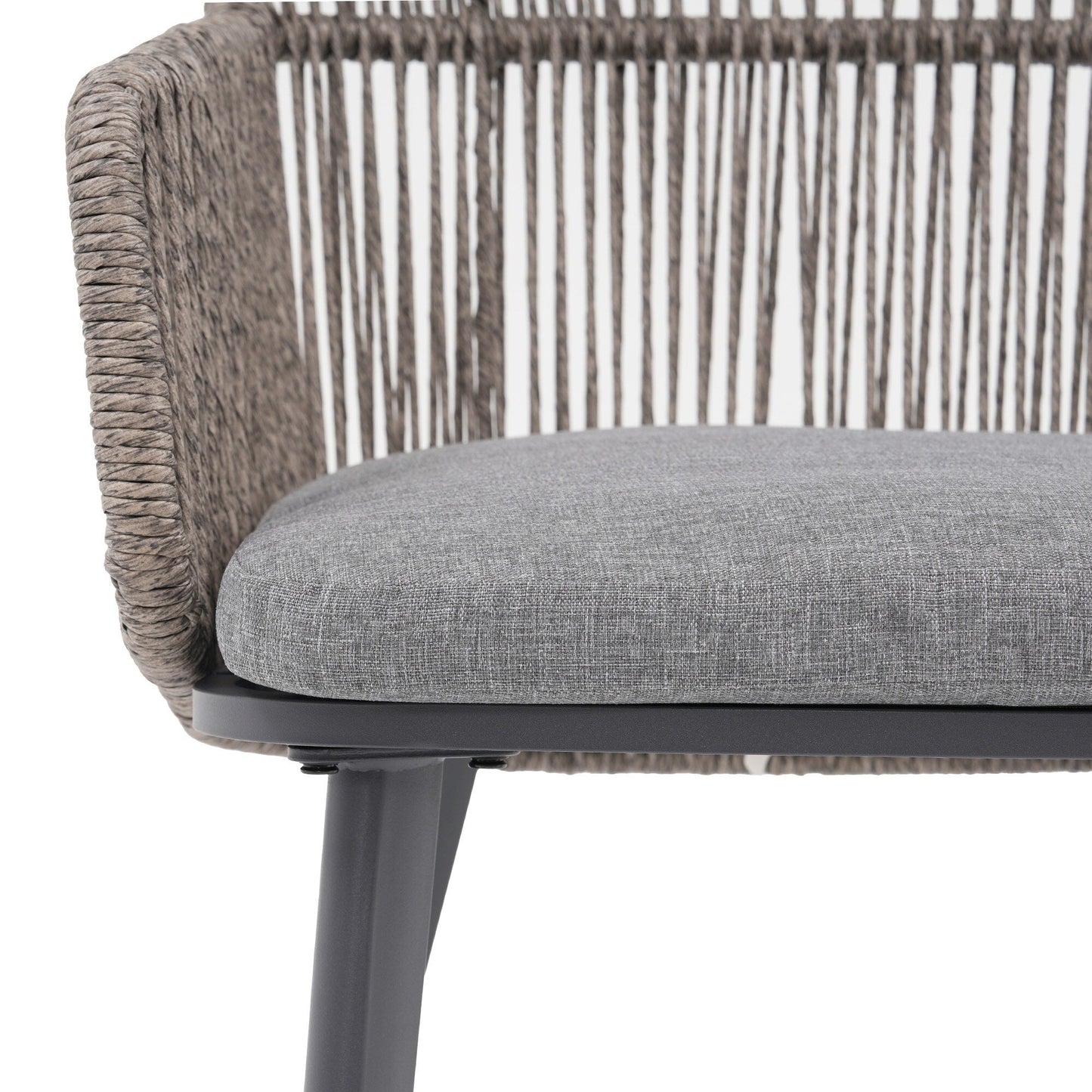 Set da pranzo per esterno con sedie e tavolo da pranzo estensibile (set da 7 pezzi)