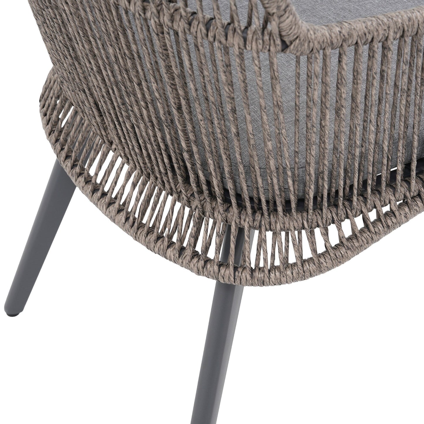 Set da pranzo per esterno con sedie e tavolo da pranzo estensibile (set da 7 pezzi)