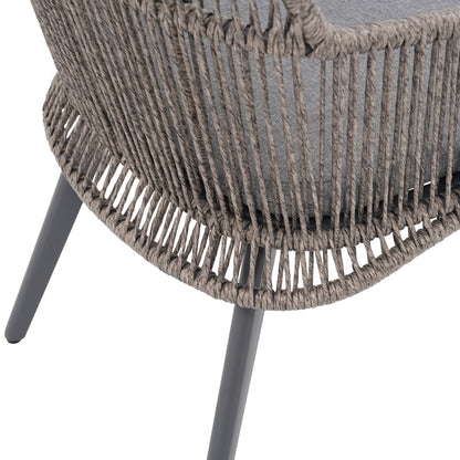 Set da pranzo per esterno con sedie e tavolo da pranzo estensibile (set da 7 pezzi)