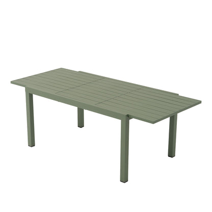 Set da pranzo per esterni con sedie e tavolo estensibile