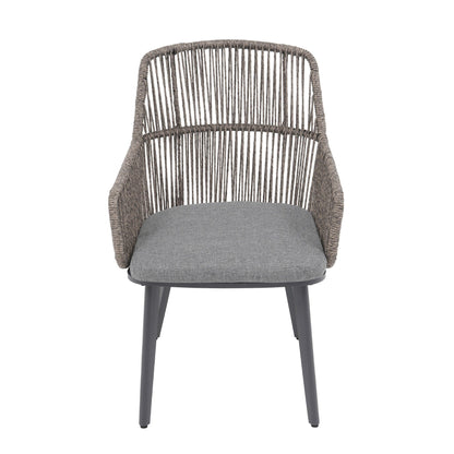 Set da pranzo per esterno con sedie e tavolo da pranzo estensibile (set da 7 pezzi)