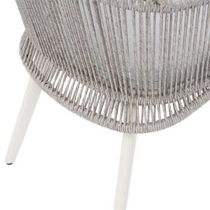 Set da pranzo per esterno con sedie e tavolo da pranzo estensibile (set da 7 pezzi)