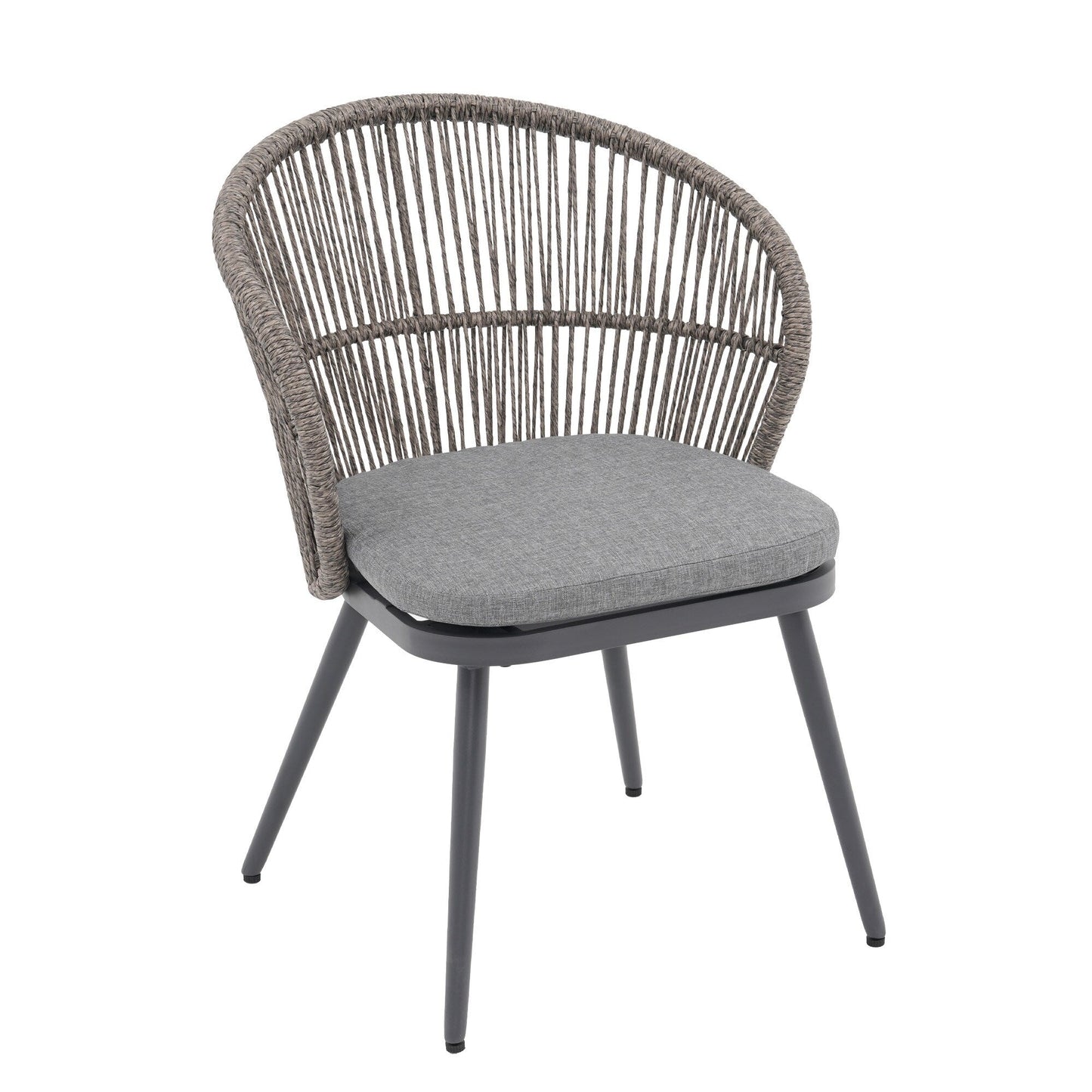 Set da pranzo per esterni con sedie e tavolo estensibile