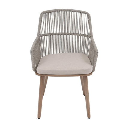 Set da pranzo per esterno con sedie e tavolo da pranzo estensibile (set da 7 pezzi)