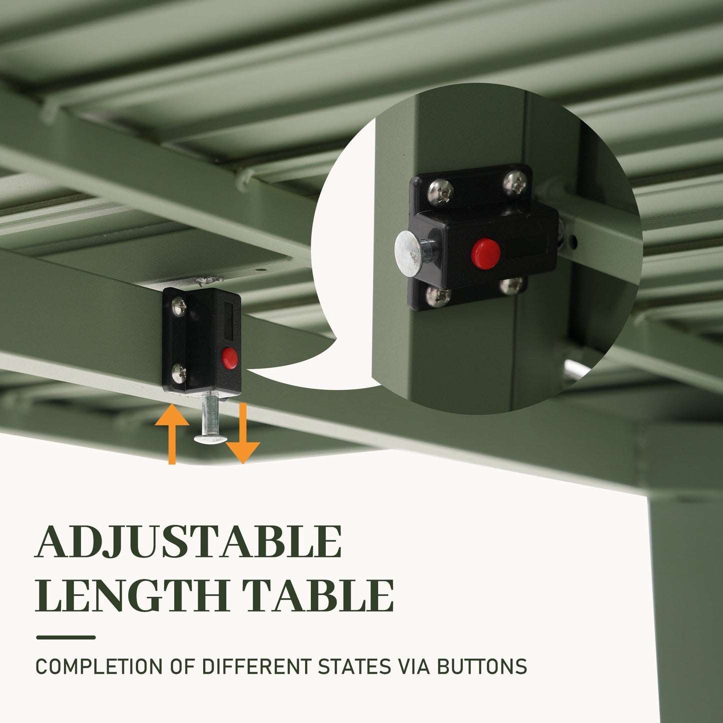 Set da pranzo per esterni con sedie e tavolo estensibile