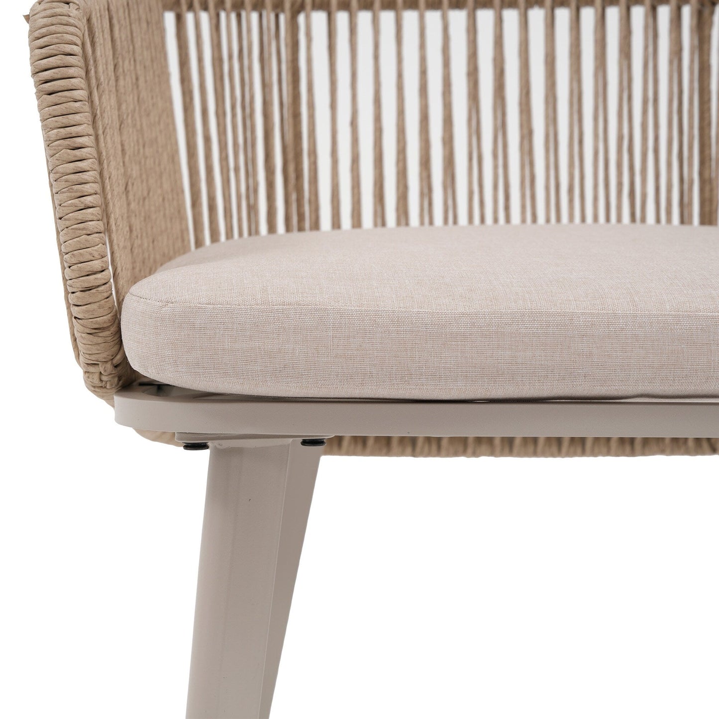 Set da pranzo per esterno con sedie e tavolo da pranzo estensibile (set da 7 pezzi)