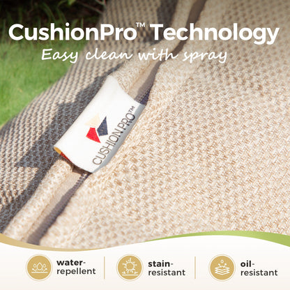 MAISON ARTS Set di divani da esterno da 4/6 pezzi, set da conversazione per patio con tavolo da fuoco a gas da 45''