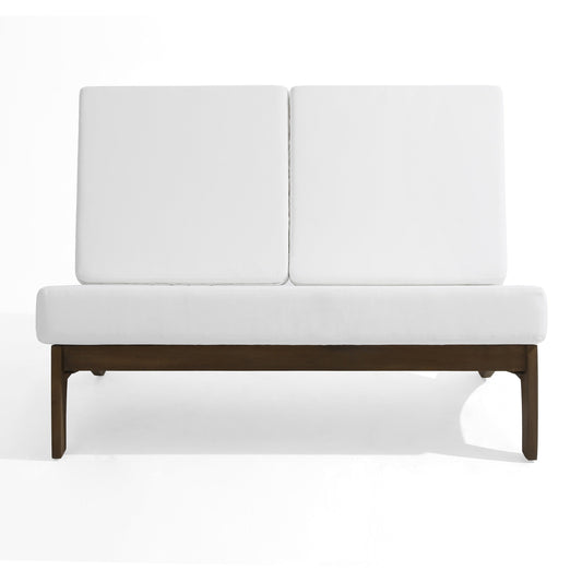 Set di poltrone da esterno in legno con cuscino