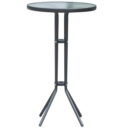 Outsunny Set da bistrot da esterno con altezza da bar, 3 pezzi, per 2 persone