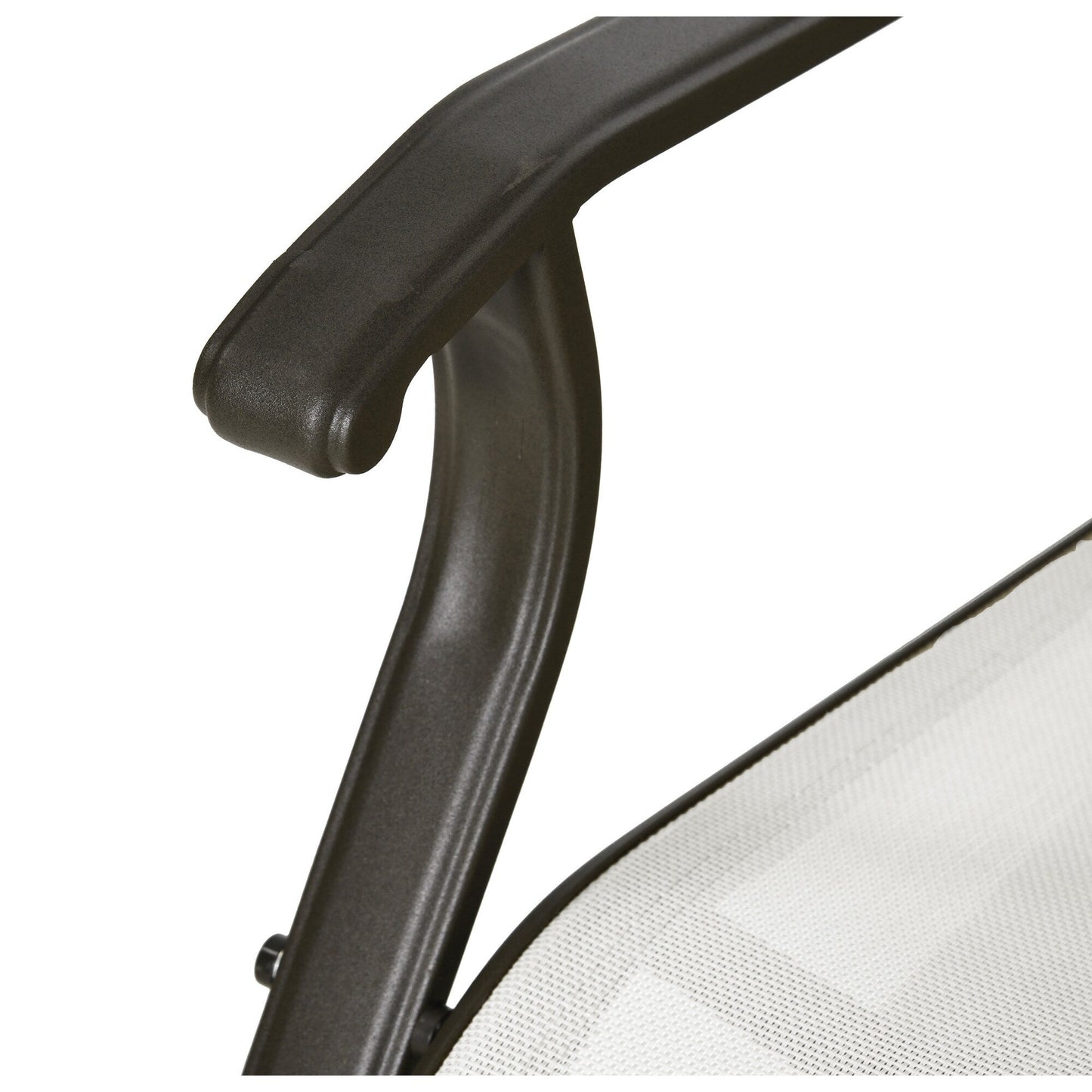 Outsunny Set di 3 sedie da esterno con struttura in acciaio, tavolo con piano in vetro temperato per patio, giardino, cortile, prato