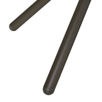 Outsunny Set di 3 sedie da esterno con struttura in acciaio, tavolo con piano in vetro temperato per patio, giardino, cortile, prato