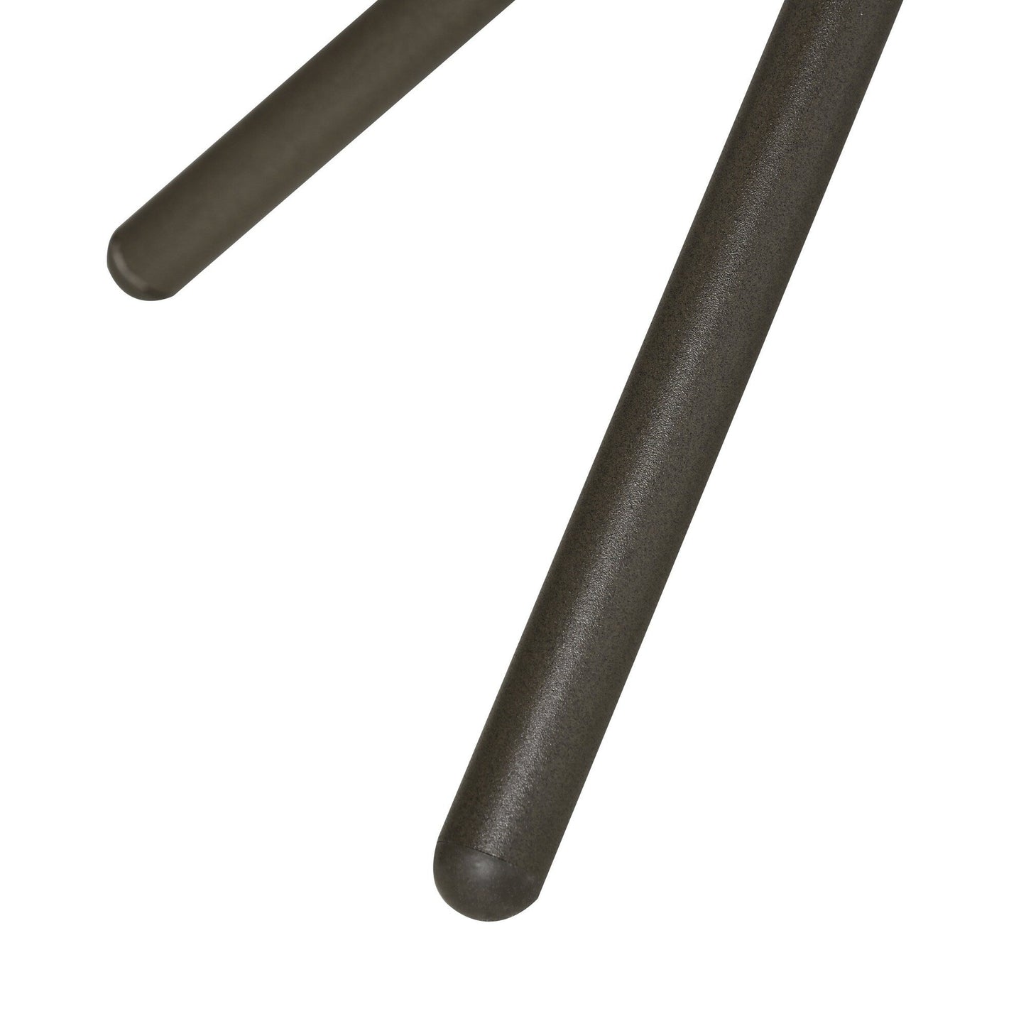 Outsunny Set di 3 sedie da esterno con struttura in acciaio, tavolo con piano in vetro temperato per patio, giardino, cortile, prato