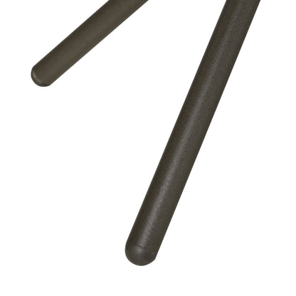 Outsunny Set di 3 sedie da esterno con struttura in acciaio, tavolo con piano in vetro temperato per patio, giardino, cortile, prato