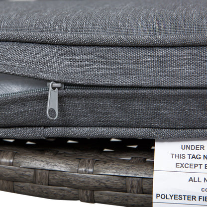 Set da conversazione con tavolo da bar per patio in rattan PE da esterno Outsunny da 3 pezzi