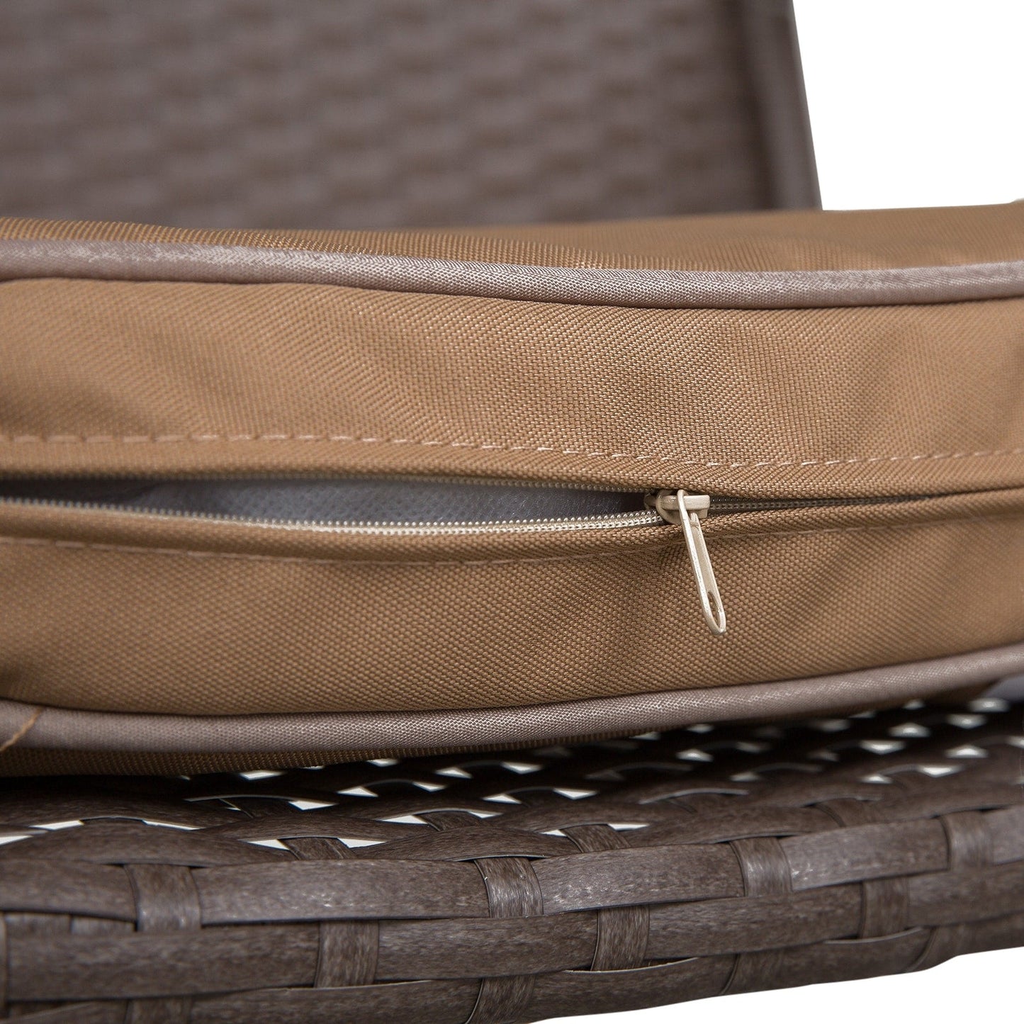 Set da conversazione con tavolo da bar per patio in rattan PE da esterno Outsunny da 3 pezzi