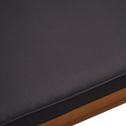 Outsunny Set di mobili da esterno in legno di acacia da 4 pezzi con 2 poltrone, 1 divano e 1 tavolino da caffè, cuscini inclusi