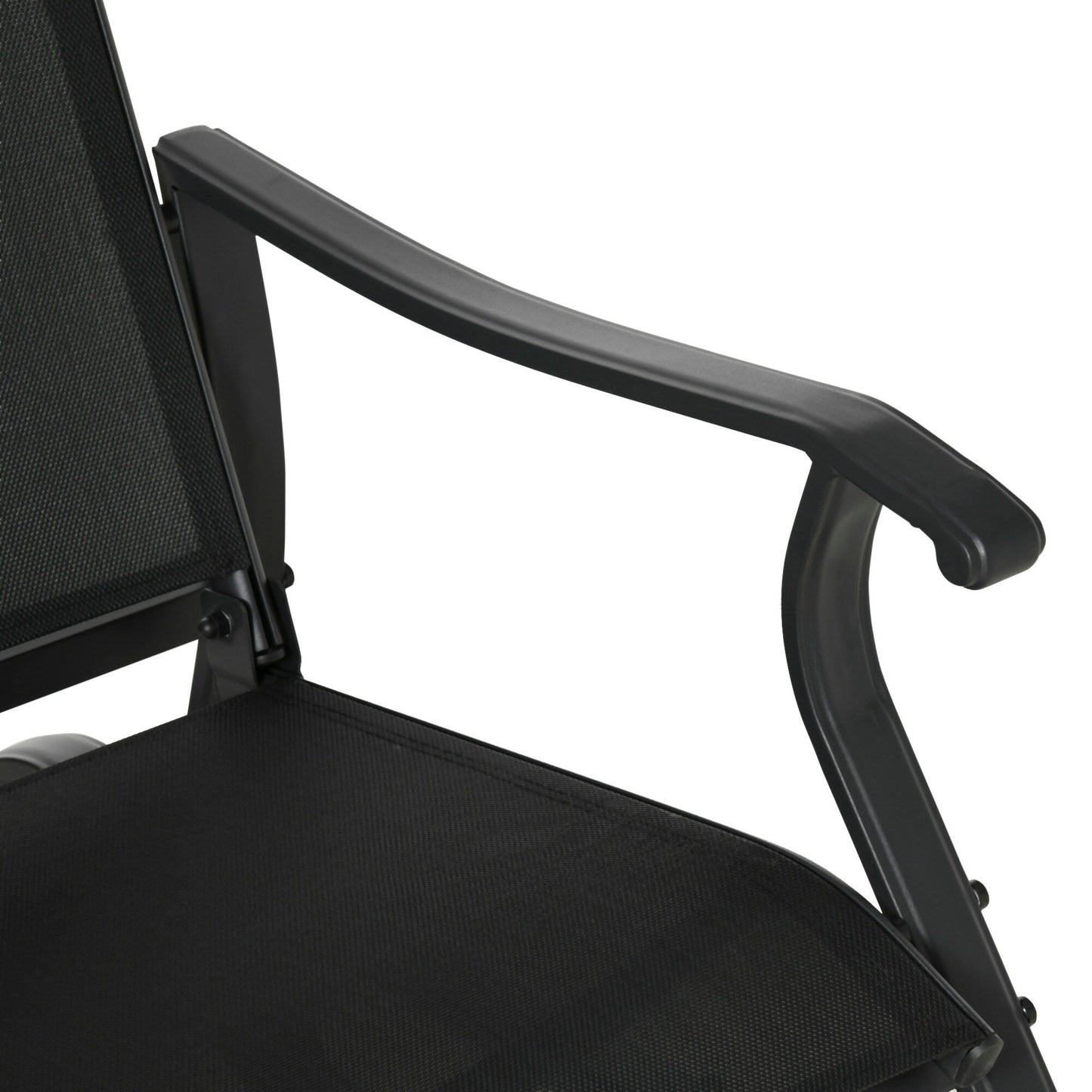 Set di 4 sedie a sdraio Outsunny, set di mobili da esterno con panca da patio per 2 persone, sedia a sdraio singola e tavolino da caffè