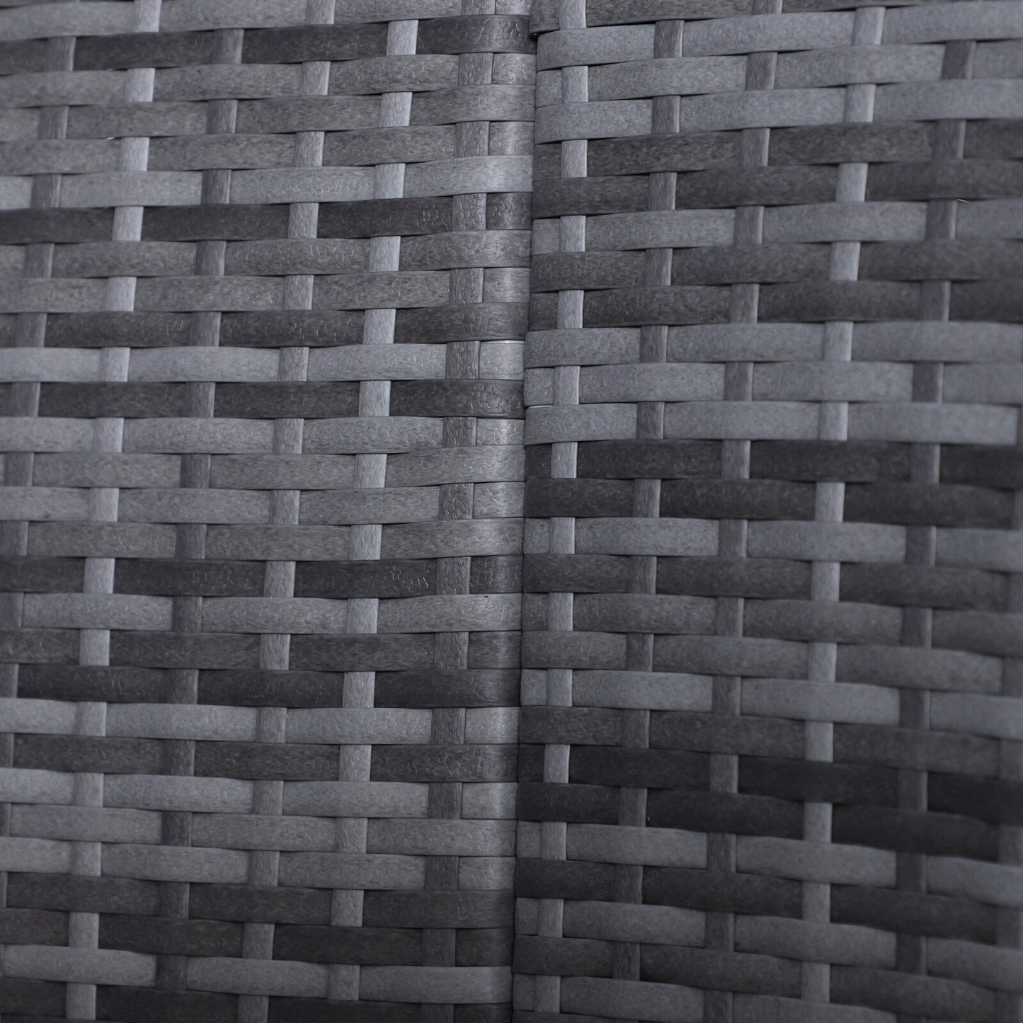 Set di 4 lettini prendisole rotondi in vimini e rattan con cuscini per esterni Outsunny o divano da conversazione con tettuccio parasole