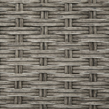 Outsunny Set da bar in rattan e vimini da 5 pezzi, tavolo e sedie da esterno alti, set da patio alto da bar